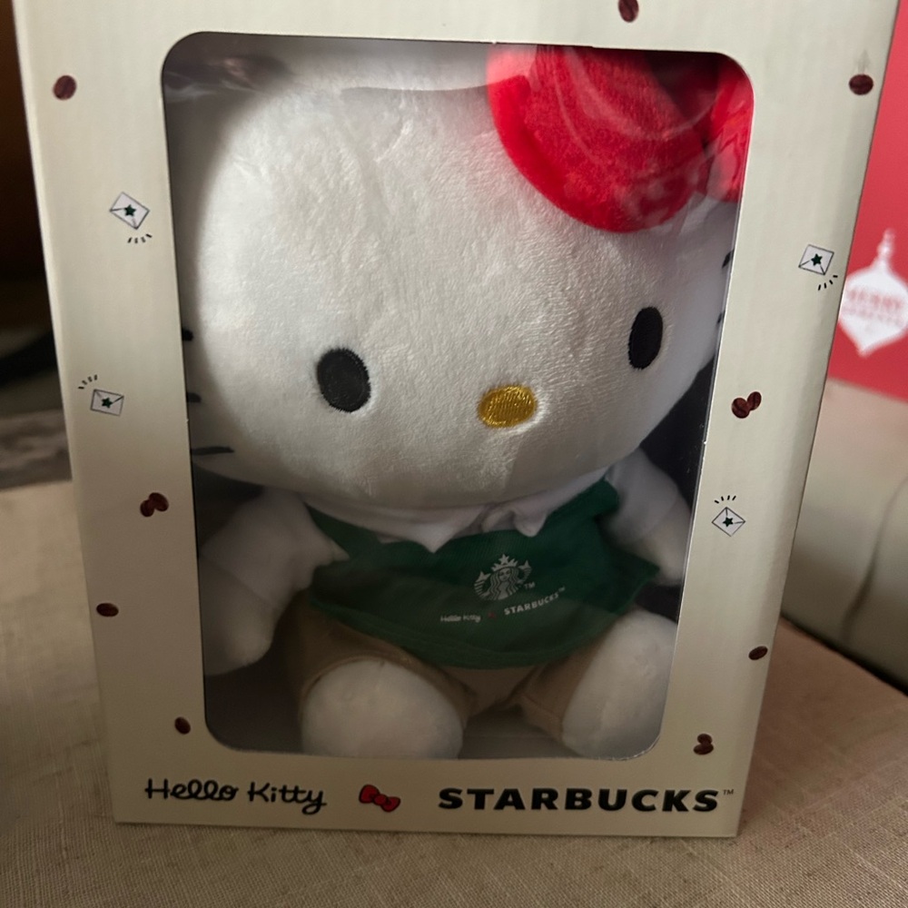 Starbucks Hello Kitty Plush with Green Apron